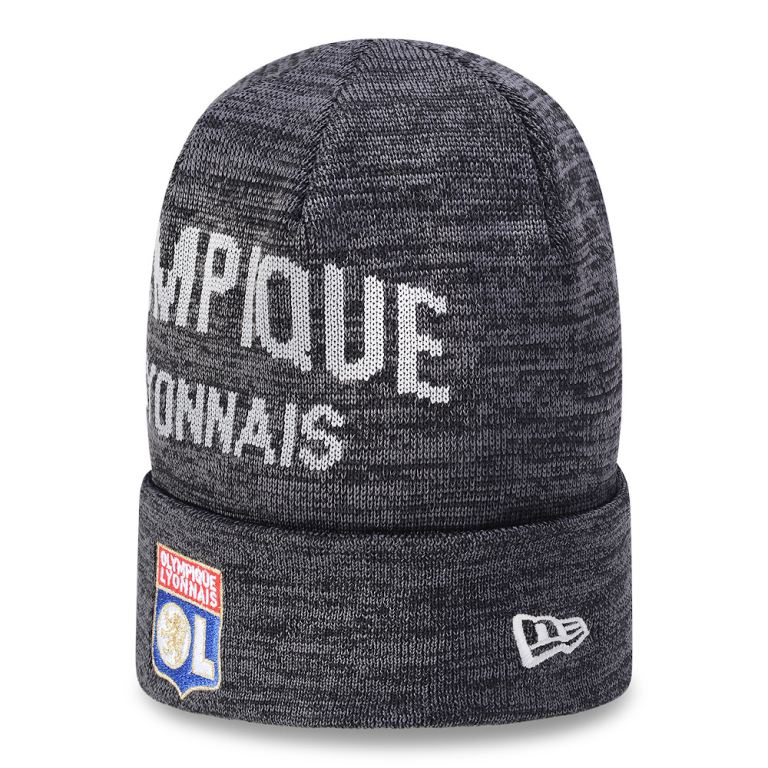 Gorras New Era Beanies Grises - Olympique Lyonnais Cuff 74538HTCZ